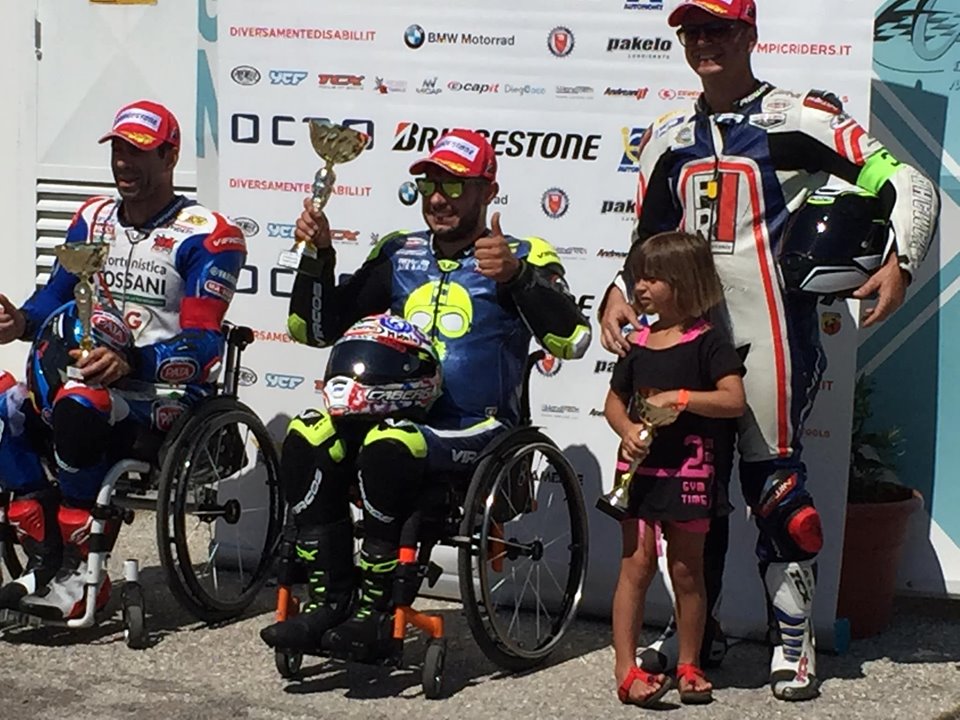 Maurizio Castelli e Miscel Forgione vincono a Magione e sono in testa al Campionato Italiano di Motociclismo Paralimpico